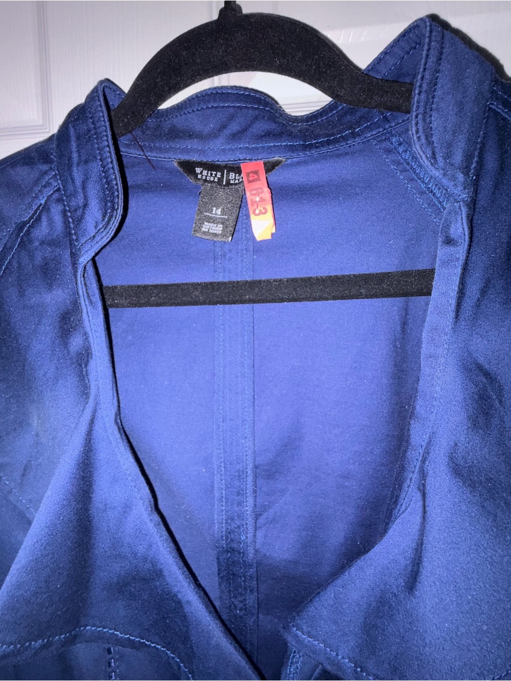 White House Black Market Royal Blue Peplum Blazer - Picture 2 of 3